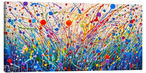 Quadro em tela Abstract Meadow Flowers