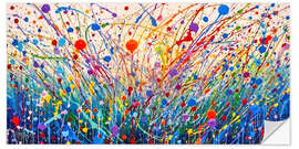 Wandsticker Abstrakte Wiesenblumen