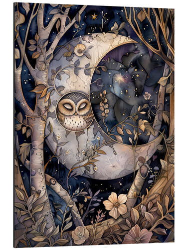 Obraz na aluminium Moon Owl
