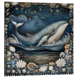 Aluminium print Whales of the Magic Ocean I
