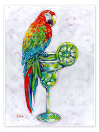 Wall print Margarita Parrot - Estelle Grengs