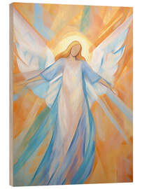 Hout print Abstract Angel
