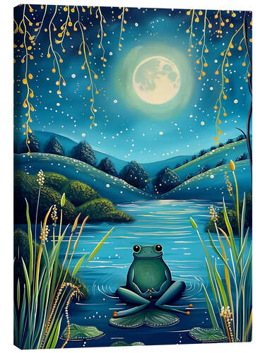 Quadro em tela Nighttime Frog