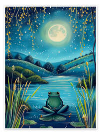 Wall print Nighttime Frog - Dutch Lady