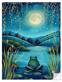 Vinilo para la pared Nighttime Frog - Dutch Lady