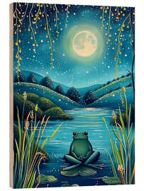 Trätavla Nighttime Frog - Dutch Lady