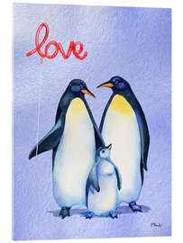 Acrylglasbild Pinguinliebe - Paul Brent