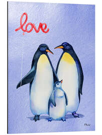 Alubild Pinguinliebe