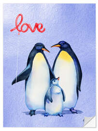 Autocolante decorativo Penguin Love - Paul Brent