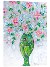 Acrylglasbild Fish'n Flowers - Estelle Grengs