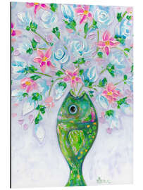 Tableau en aluminium Fish'n Flowers - Estelle Grengs