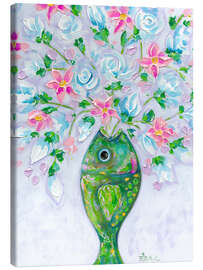 Canvas print Fish'n Flowers - Estelle Grengs