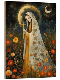 Trätavla The Virgin Mary IV