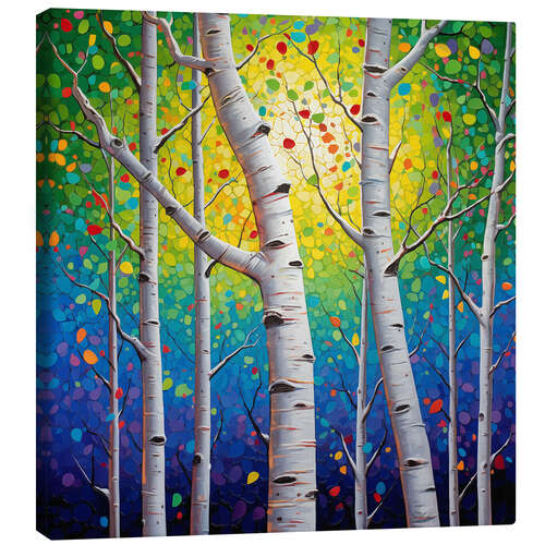 Leinwandbild Flüsternder Wald