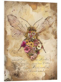 Acrylic print Floral Bee II