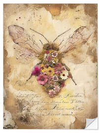 Wandsticker Blumenbiene II