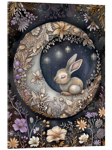 Akryylilasitaulu Moon Bunny
