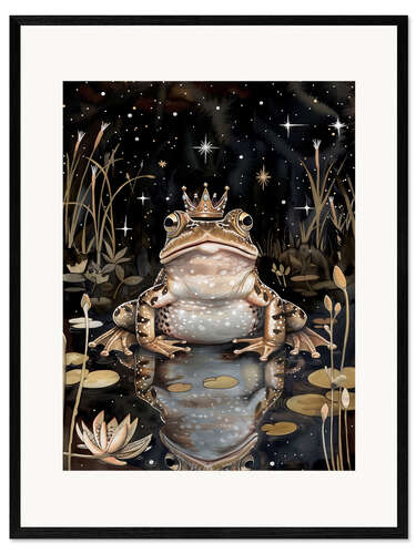 Kehystetty taidepainatus Royal Toad