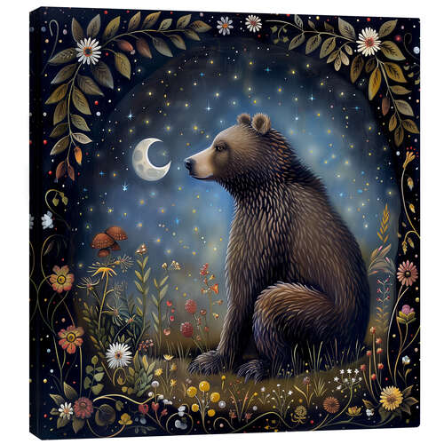 Canvas print Woodland Bear