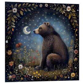 Foam board print Woodland Bear