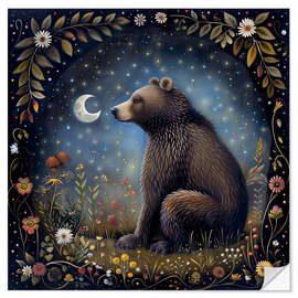 Autocolante decorativo Woodland Bear