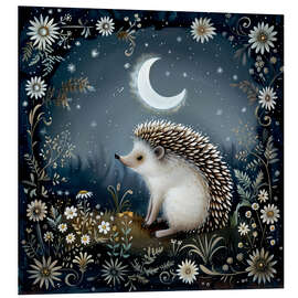 Foam board print Woodland Hedgehog