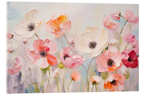Obraz na szkle akrylowym Pastel Ranunculus