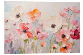 Hartschaumbild Pastell Ranunkeln - PetalsPrintsDesign