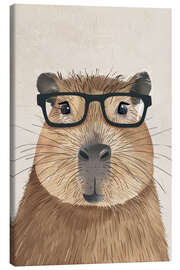 Obraz na płótnie Smart Capybara