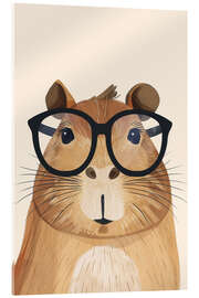Tableau en verre acrylique Smart Guinea Pig