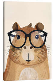 Canvas print Smart Guinea Pig