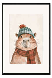 Gerahmter Kunstdruck Frostbeule Capybara