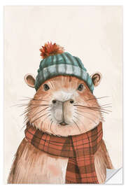 Sticker mural Chili Capybara