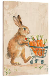 Trätavla Carrot Connoisseur I - PetalsPrintsDesign