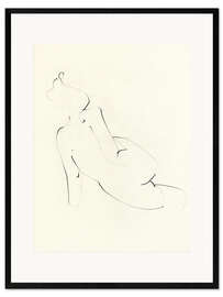 Gerahmter Kunstdruck Akt