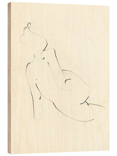 Wood print Nude