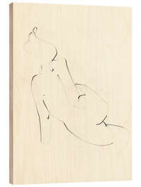 Wood print Nude - Ekaterina Koroleva