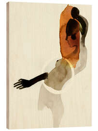 Wood print Clown - Ekaterina Koroleva