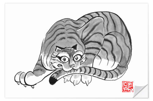 Wall sticker Japanese Tiger