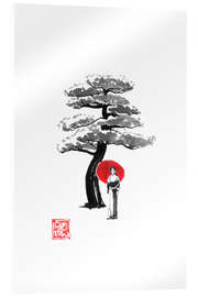 Obraz na szkle akrylowym Geisha and tree - Péchane