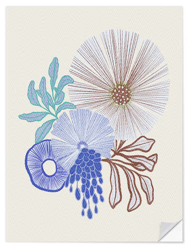 Selvklæbende plakat Coral Reefs