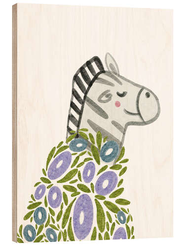 Trebilde Zebra covered in flowers