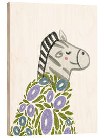 Trebilde Zebra covered in flowers