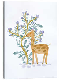 Tableau sur toile Cute Giraffe