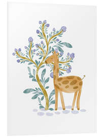 Foam board print Cute Giraffe