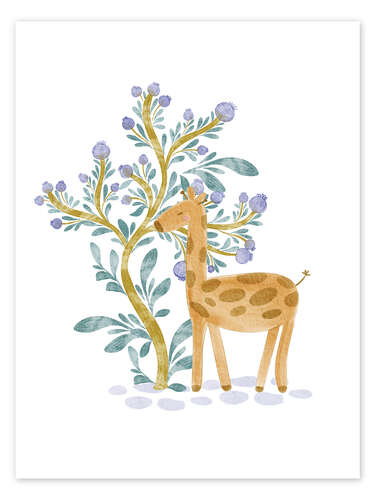 Póster Cute Giraffe