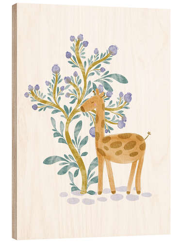 Stampa su legno Cute Giraffe