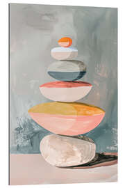 Gallery Print Steine im Gleichgewicht Retro Pastell
