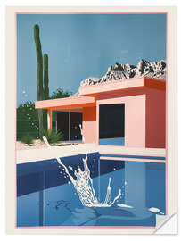 Autocolante decorativo Splash im Pool