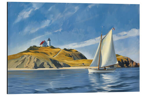 Aluminiumsbilde Sailing with E. Hopper